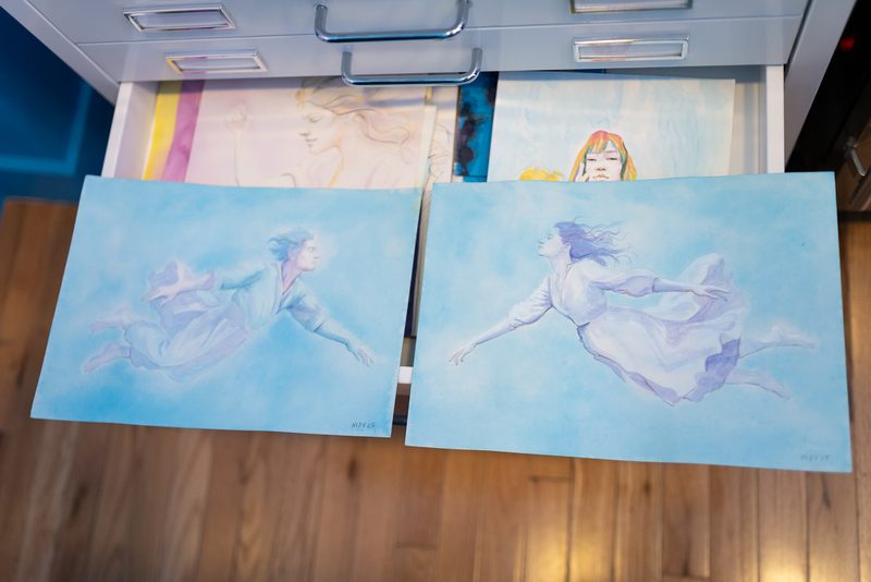 Assorted works on cotton paper, various sizes